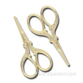 Wholesale Beauty Personal Makeup Scissors Small Gold Stainless Steel Trimming Scissors